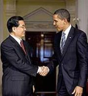 Hu Jintao e Barack Obama 